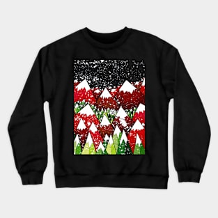 Christmas mountains Crewneck Sweatshirt